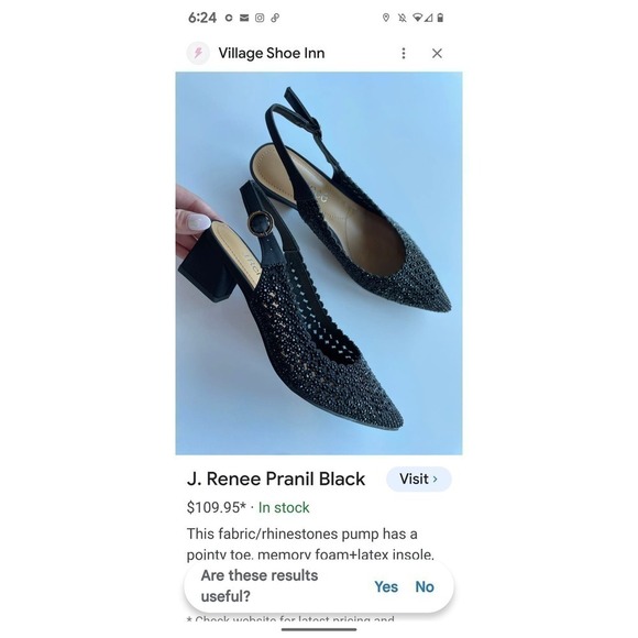 J Renee Pranil NWOB Pumps Black 9 - Picture 6 of 6